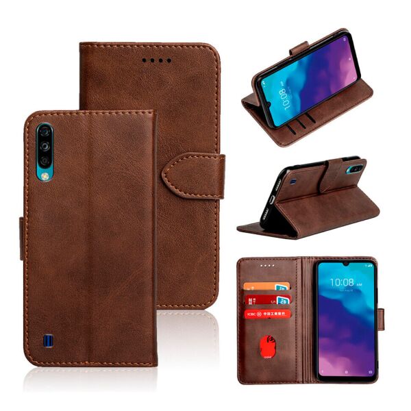 

Чехол-книжка EcoCase Skin Series для ZTE Blade A7 2020 (без сканера) Brown