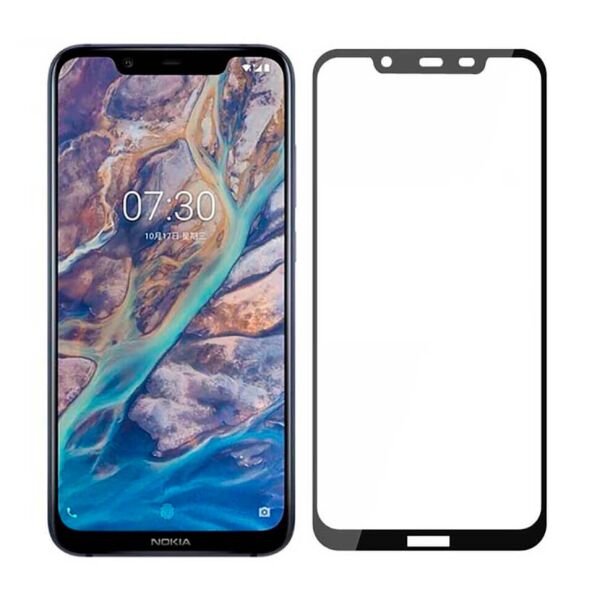 

Защитное Full Glue стекло Pro+ для Nokia 8.1 Black