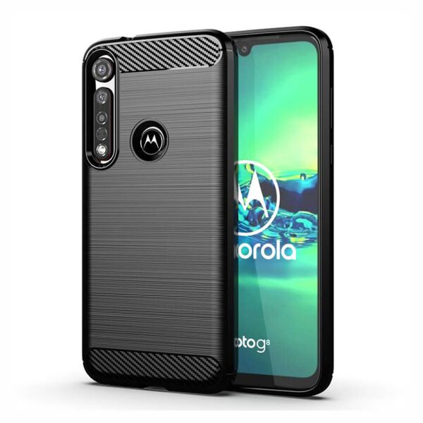 

Чехол Lenuo Carbon Fiber для Motorola Moto G8 Plus Black