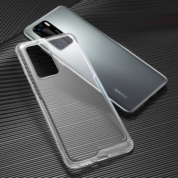 

Чехол LEEU Wolf Teng Series для Huawei P40 Clear White