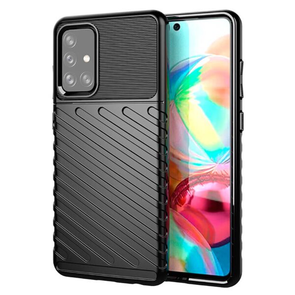 

Чехол Lenuo Thunder для Samsung Galaxy A72 A725F Black