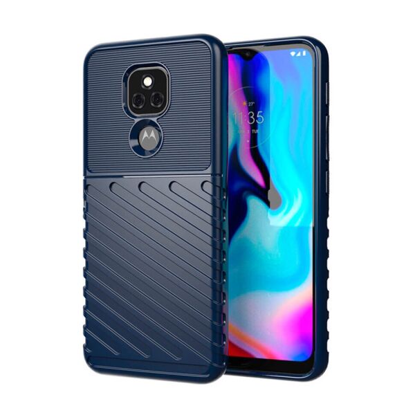 

Чехол Lenuo Thunder для Motorola E7 Plus Navy Blue