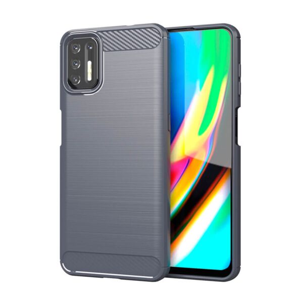 

Чехол Lenuo Carbon Fiber для Motorola G9 Plus Gray