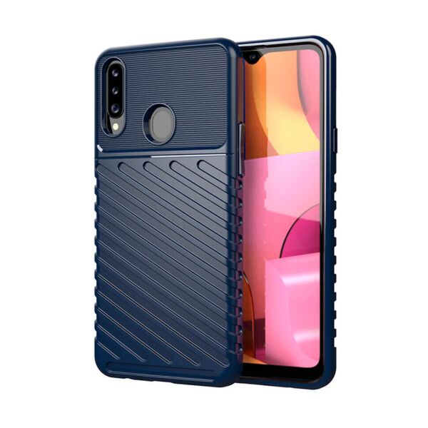 

Чехол Lenuo Thunder для Samsung Galaxy A20s A207F Navy Blue