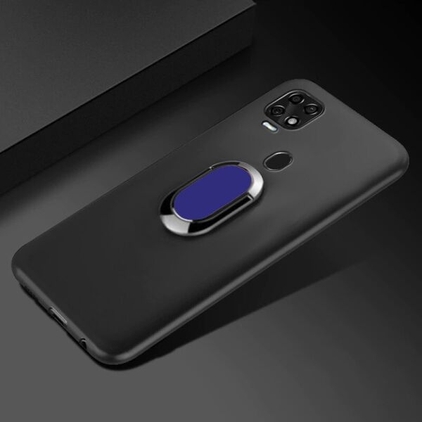

Чехол Shell Mate с кольцом для ZTE Blade V2020 Black / Синее Кольцо