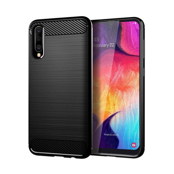 

Чехол Lenuo Carbon Fiber для Samsung Galaxy A30s / A50 / A50s A307F/A505F/A507F Black