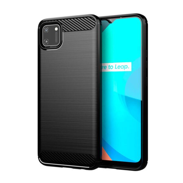 

Чехол Lenuo Carbon Fiber для Realme C11 Black