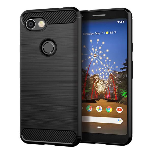 

Чехол Lenuo Carbon Fiber для Google Pixel 3a Black