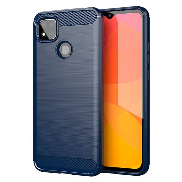 

Чехол Lenuo Carbon Fiber для Redmi 9C Navy Blue