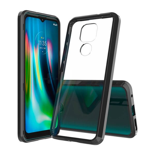 

Чехол Shell AirBag для Motorola G9 Play Black / Transparent