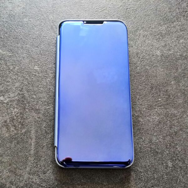 

Зеркальная чехол-книжка Clear View для Samsung Galaxy A70 A705F Синяя