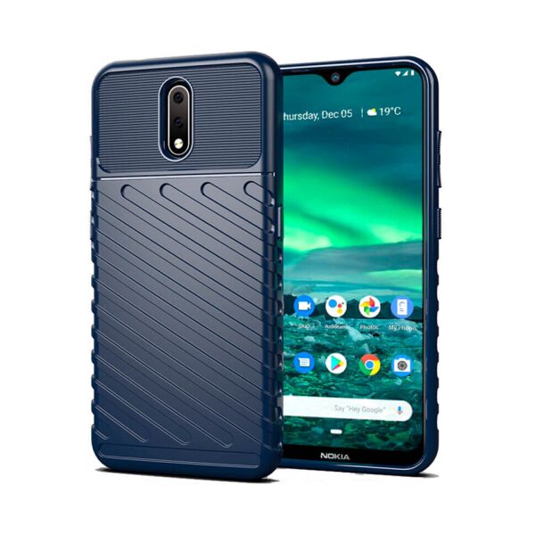 

Чехол Lenuo Thunder для Nokia 2.3 Navy Blue