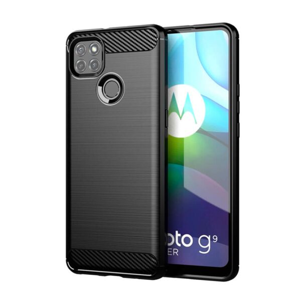 

Чехол Lenuo Carbon Fiber для Motorola G9 Power Black