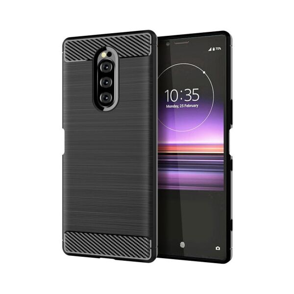 

Чехол Lenuo Carbon Fiber для Sony Xperia 1 (J9110) Black