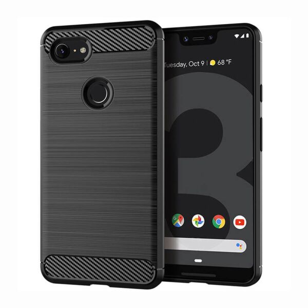 

Чехол Lenuo Carbon Fiber для Google Pixel 3 XL Black