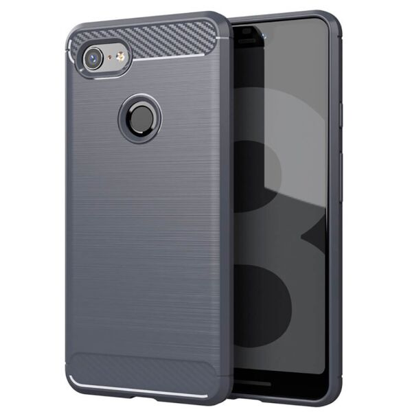 

Чехол Lenuo Carbon Fiber для Google Pixel 3 XL Gray