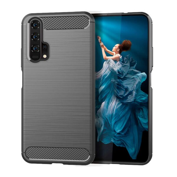 

Накладка Lenuo Carbon Fiber для Honor 20 Pro / Huawei Nova 5T Gray