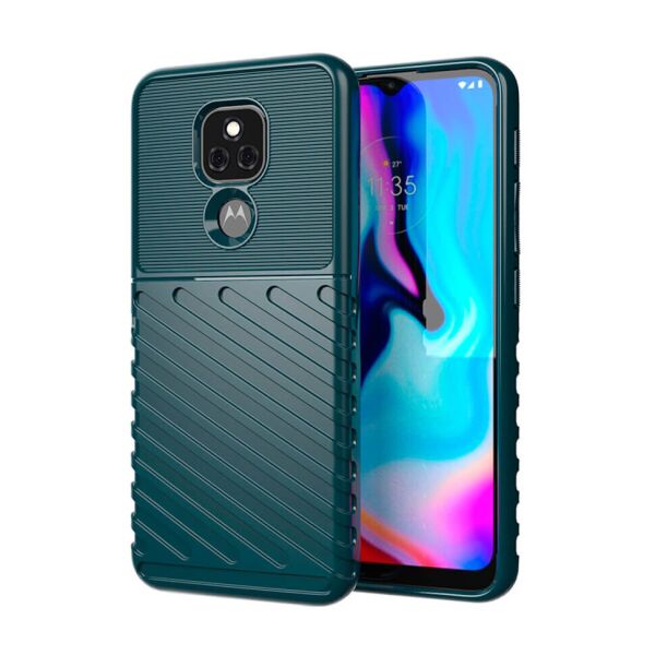 

Чехол Lenuo Thunder для Motorola E7 Plus Green