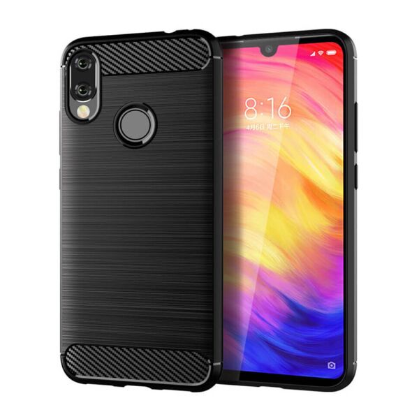 

Чехол Lenuo Carbon Fiber для Huawei Y7 2019 Black
