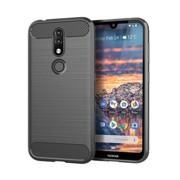 

Чехол Lenuo Carbon Fiber для Nokia 4.2 Gray