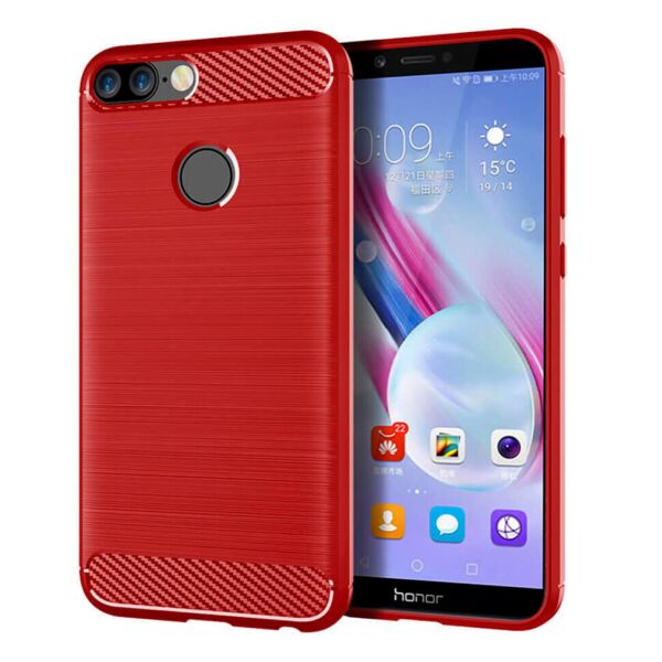 

Чехол Lenuo Carbon Fiber для Honor 9 Lite Red