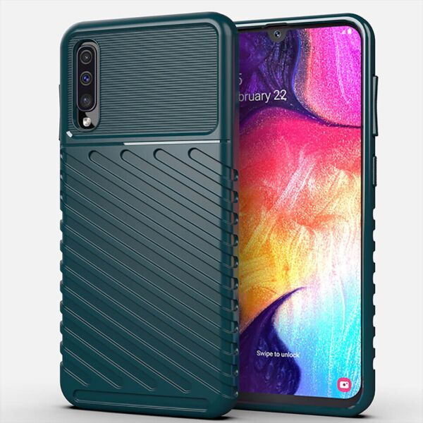 

Чехол Lenuo Thunder для Samsung Galaxy A30s / A50 / A50s A307F/A505F/A507F Green