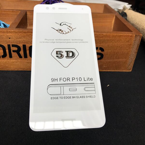 

Защитное 5D Full Glue стекло Pro+ Edge to Edge для Huawei P10 Lite White