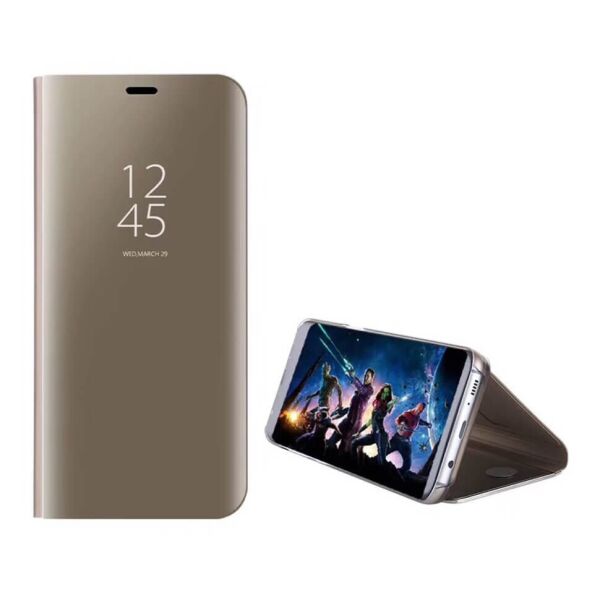 

Чехол-книжка Mirror Clear View для Huawei Mate 20 Lite Golden