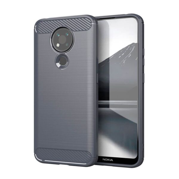 

Накладка Lenuo Carbon Fiber для Nokia 3.4 Gray