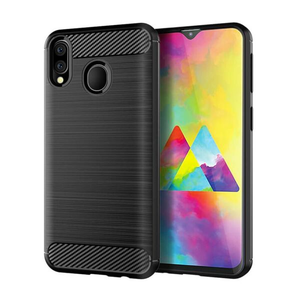 

Чехол Lenuo Carbon Fiber для Samsung Galaxy M20 M205F Black