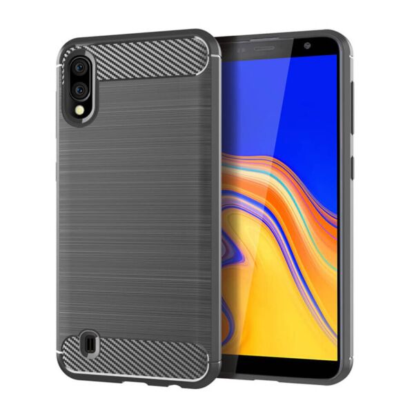

Чехол Lenuo Carbon Fiber для Samsung Galaxy A10 Gray