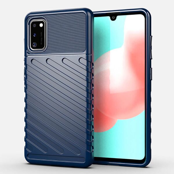 

Чехол Lenuo Thunder для Samsung Galaxy A41 A415F Navy Blue