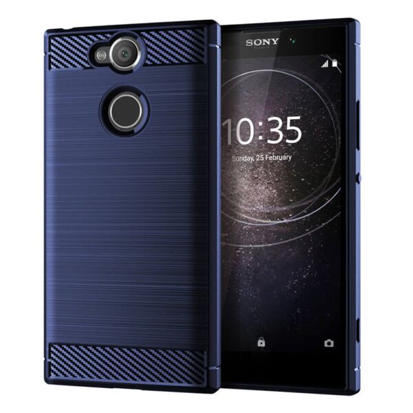 

Накладка Lenuo Carbon Fiber для Sony Xperia XA2 Ultra H4213 Navy Blue