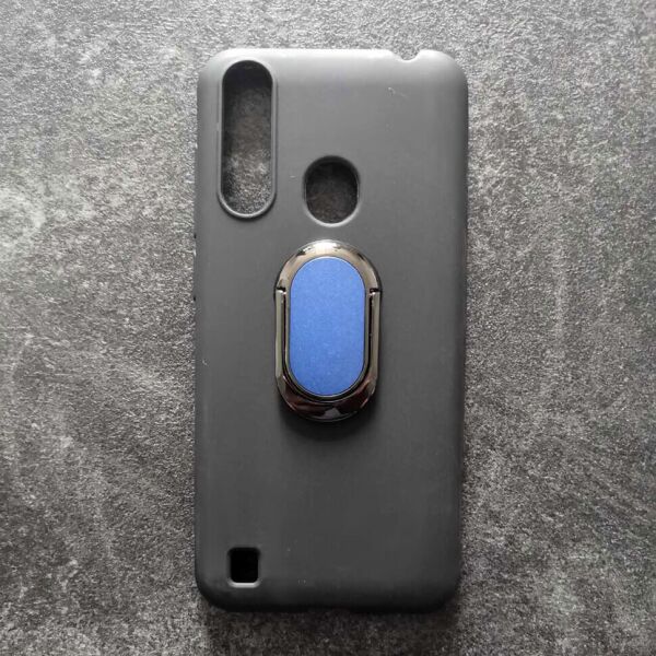 

Чехол Shell Mate с Синим кольцом для ZTE Blade A7 2020 3/64GB (с вырезом под сканер) Black