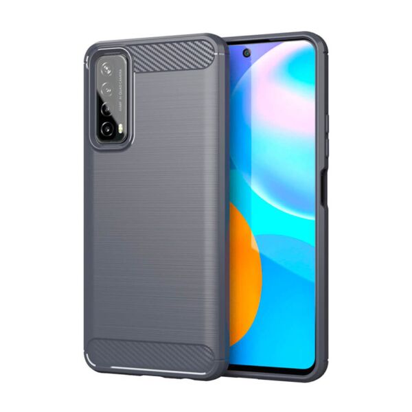 

Чехол Lenuo Carbon Fiber для Huawei P Smart 2021 Gray