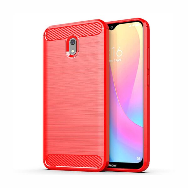 

Чехол Lenuo Carbon Fiber для Redmi 8A Red
