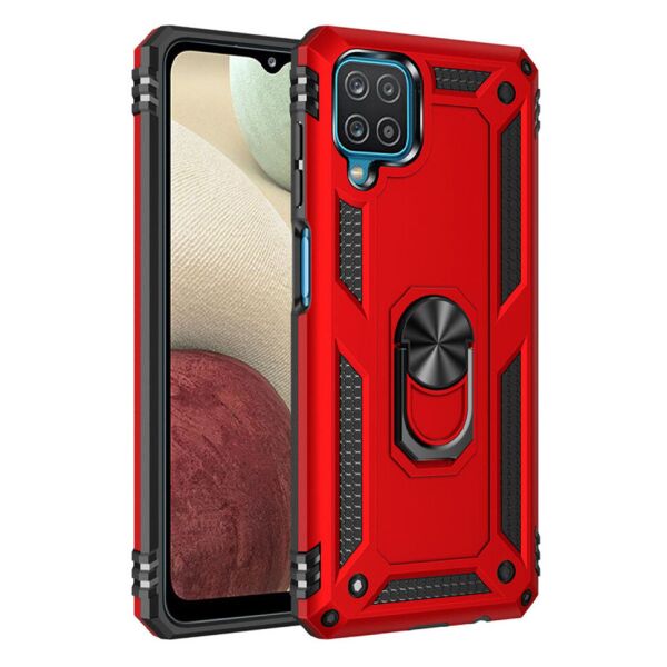 

Ударопрочный чехол Shell Ring для Samsung Galaxy A12 A125F Red