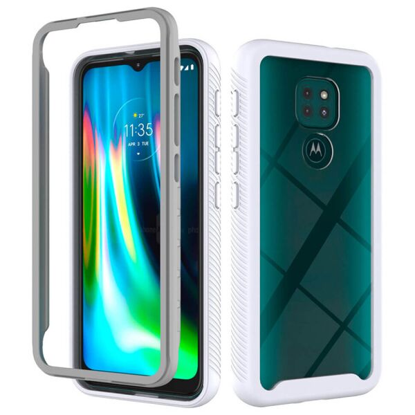 

Противоударный чехол для Motorola E7 Plus White / Transparent