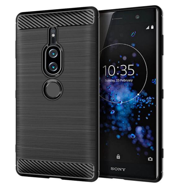 

Накладка Lenuo Carbon Fiber для Sony Xperia XZ2 Premium H8166 Black