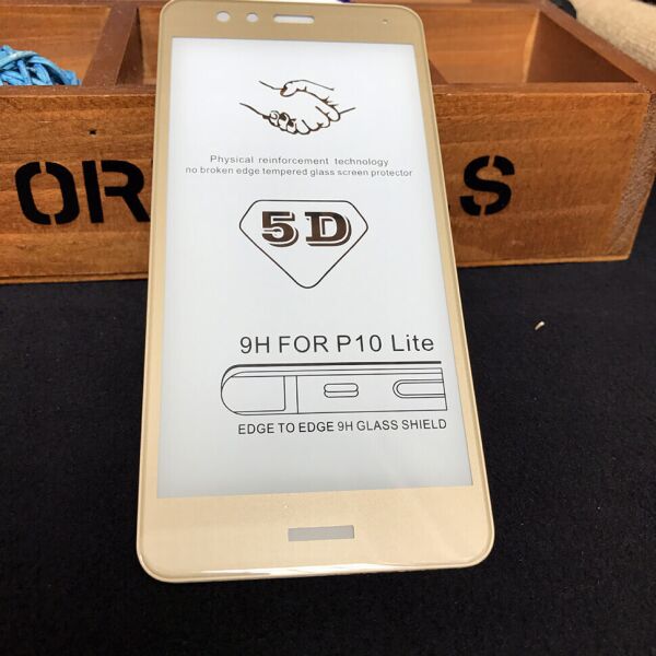 

Защитное 5D Full Glue стекло Pro+ для Huawei P10 Lite Golden
