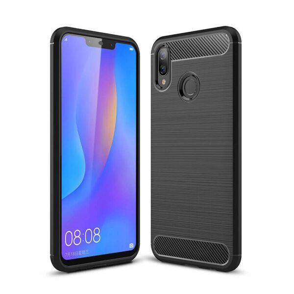 

Чехол Lenuo Carbon Fiber для Huawei P Smart Plus / Nova 3i Черный