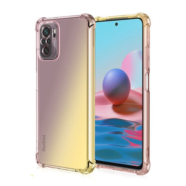 

Чехол Idewei Corner AirBag для Poco F3 Gray / Yellow Gradient