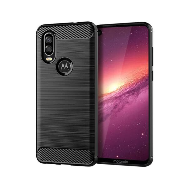 

Чехол Lenuo Carbon Fiber для Motorola One Vision Black