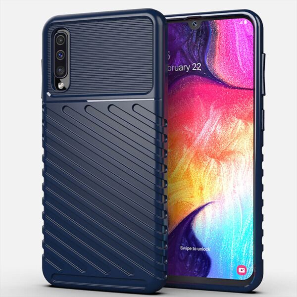 

Чехол Lenuo Thunder для Samsung Galaxy A30s / A50 / A50s A307F/A505F/A507F Navy Blue