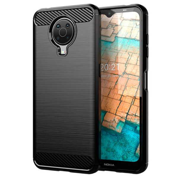 

Накладка Lenuo Carbon Fiber для Nokia G10 Чёрная