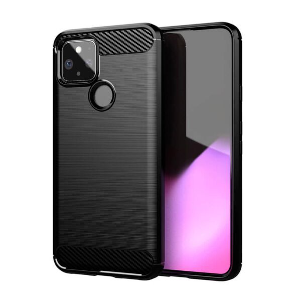 

Чехол Lenuo Carbon Fiber для Google Pixel 4a 5G Чёрный