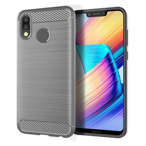 

Чехол Lenuo Carbon Fiber для Honor Play Gray