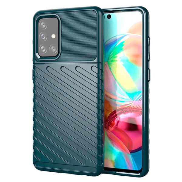 

Чехол Lenuo Thunder для Samsung Galaxy A72 A725F Green
