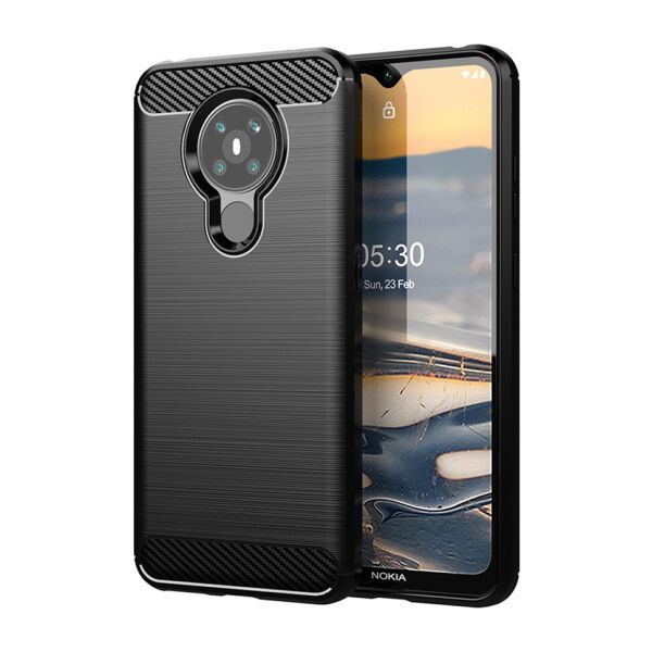 

Чехол Lenuo Carbon Fiber для Nokia 5.3 Black