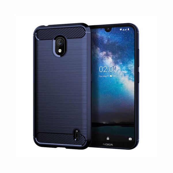 

Накладка Lenuo Carbon Fiber для Nokia 2.2 Navy Blue